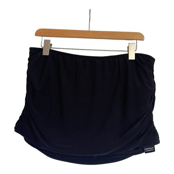NEW Magicsuit Black Bathingsuit Skirted Bottoms Women's Size 12 NWT - Picture 2 of 10